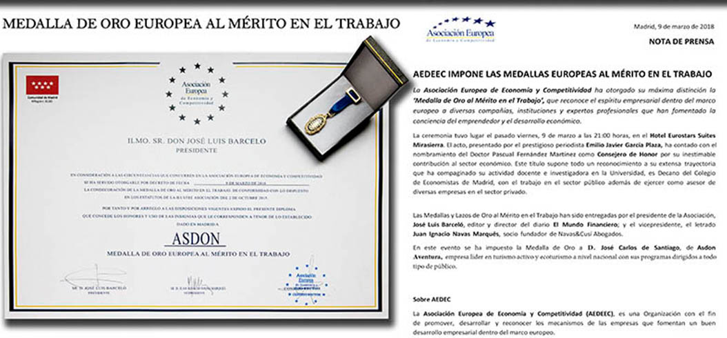 Medalla europea del merito al trabajo