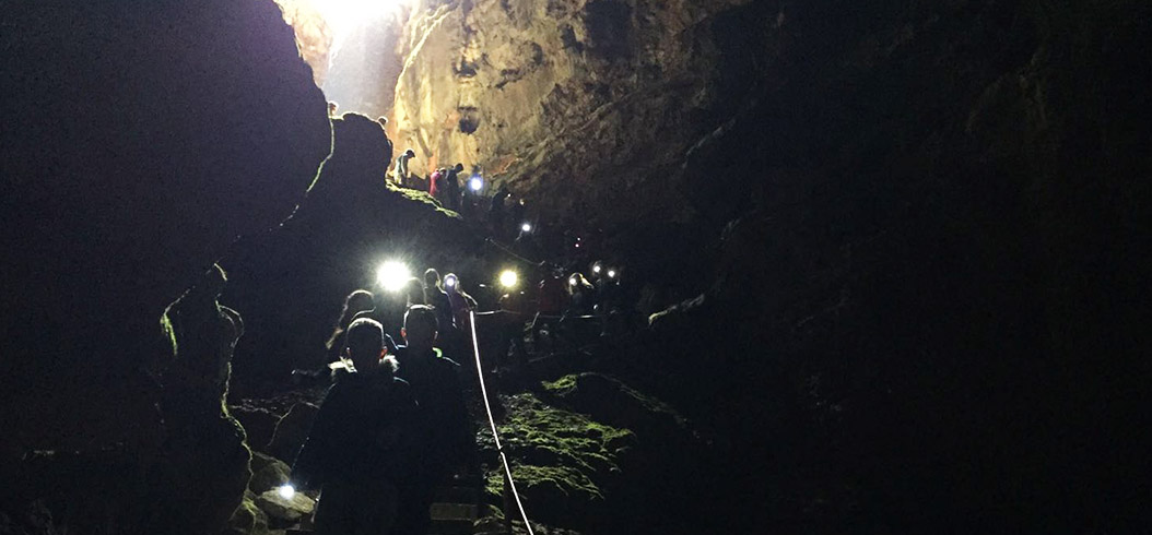 Espeleología en el Alto Tajo